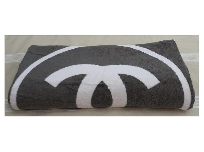 Toalla Chanel XL Blanco Gris - vista 5