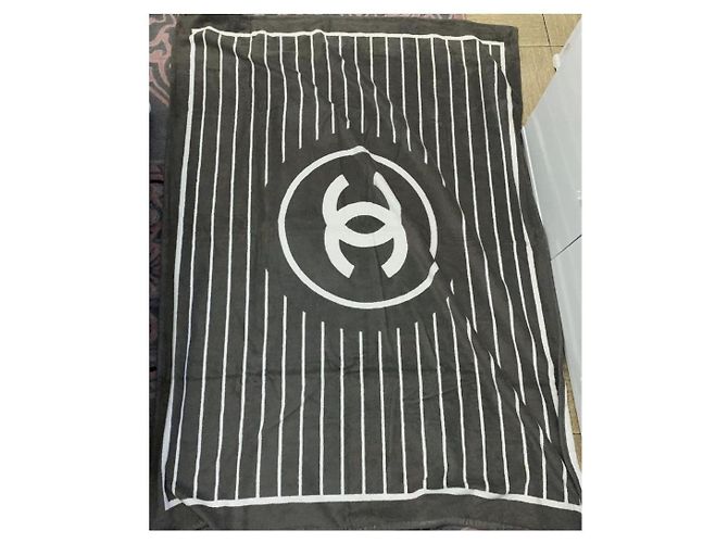 Toalla Chanel XL Blanco Gris - vista 6