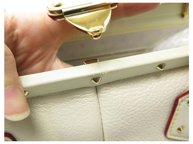 Ingenieux LOUIS VUITTON L INGENIOUS BORSA A MANO IN PELLE SUHALI BEIGE - vista 10