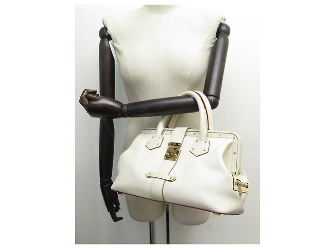 Ingenieux LOUIS VUITTON L INGENIOUS BORSA A MANO IN PELLE SUHALI BEIGE - vista 5