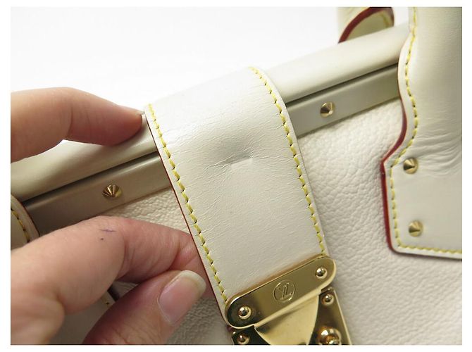 Ingenieux LOUIS VUITTON L INGENIOUS BORSA A MANO IN PELLE SUHALI BEIGE - vista 6