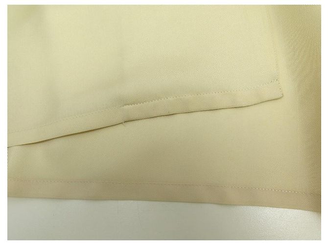 Hermès BLUSA HERMES BOTONES CLOUS DE SELLE TALLA M 40 CAMISA SEDA CRUDA Crudo - vista 7