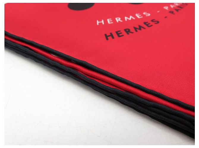 Hermès NUOVA RARA SCIARPA QUADRATA HERMES HOLA FLAMENCA RYBALTCHENKO 90 SETA SCIARPA IN SETA NUOVA Rosso - vista 8