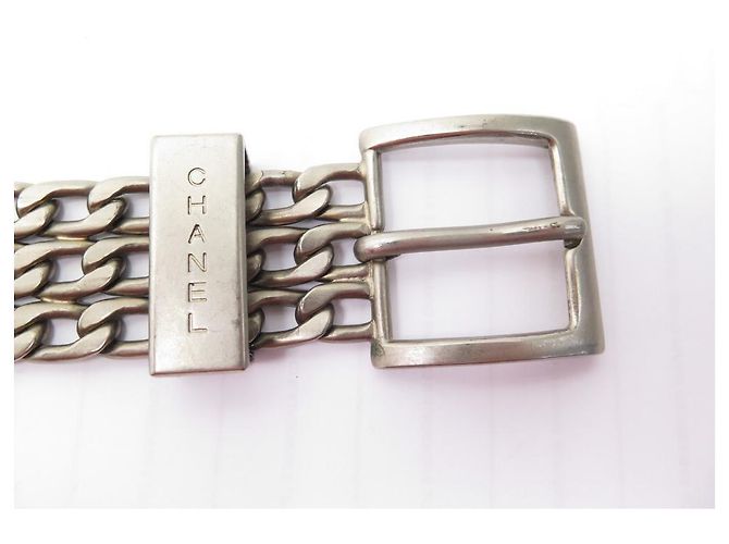 CHANEL VORHANGKETTE GÜRTEL 3 REIHENGRÖSSE 75 IM SILBERGÜRTEL - Ansicht 8
