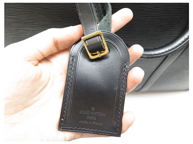 BORSA DA VIAGGIO A MANO SIRIUS LOUIS VUITTON 50 VALIGIA BAGAGLI IN PELLE EPI NERA - vista 10