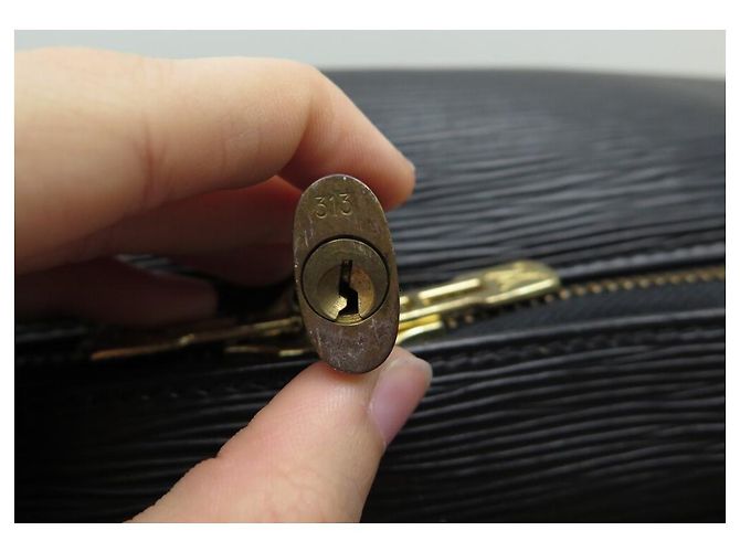 BORSA DA VIAGGIO A MANO SIRIUS LOUIS VUITTON 50 VALIGIA BAGAGLI IN PELLE EPI NERA - vista 13