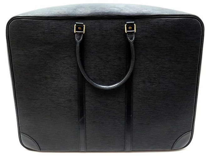 BORSA DA VIAGGIO A MANO SIRIUS LOUIS VUITTON 50 VALIGIA BAGAGLI IN PELLE EPI NERA - vista 2