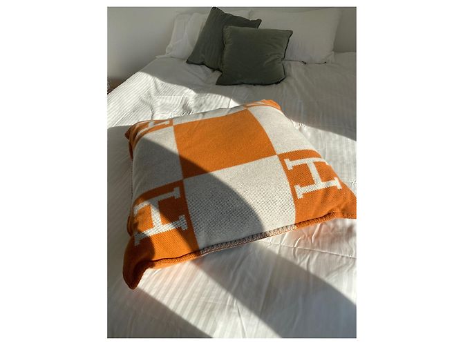 Hermès Avalon Cushion, big size Orange - view 2