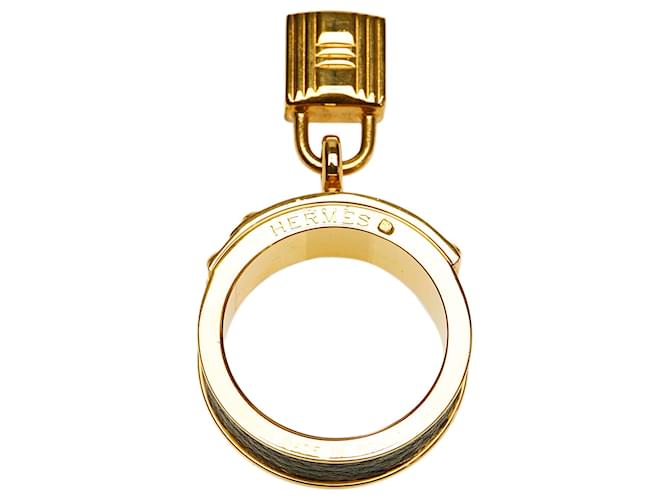 Ring Hermès Hermes Gold Loop Charms Bague écharpe Cadenas Doré - vue 3