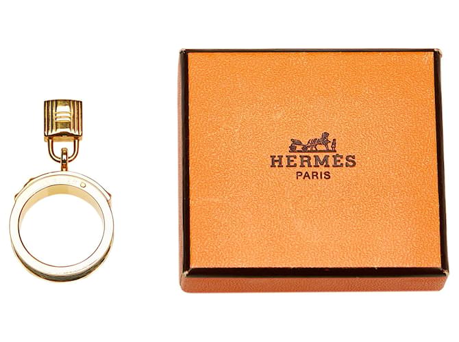 Ring Hermès Hermes Gold Loop Charms Bague écharpe Cadenas Doré - vue 6