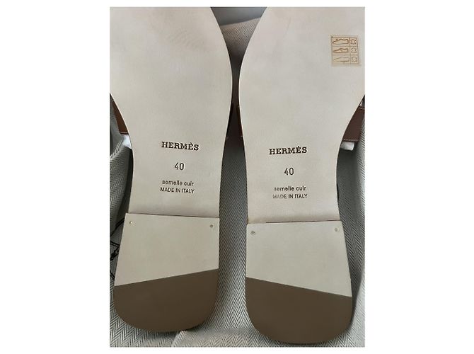 Hermès Hermes Oran Hellbraun - Ansicht 5