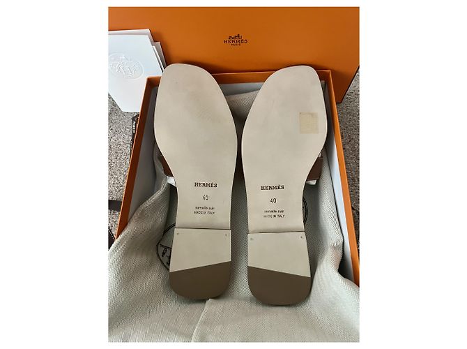 Hermès Hermes Oran Hellbraun - Ansicht 6