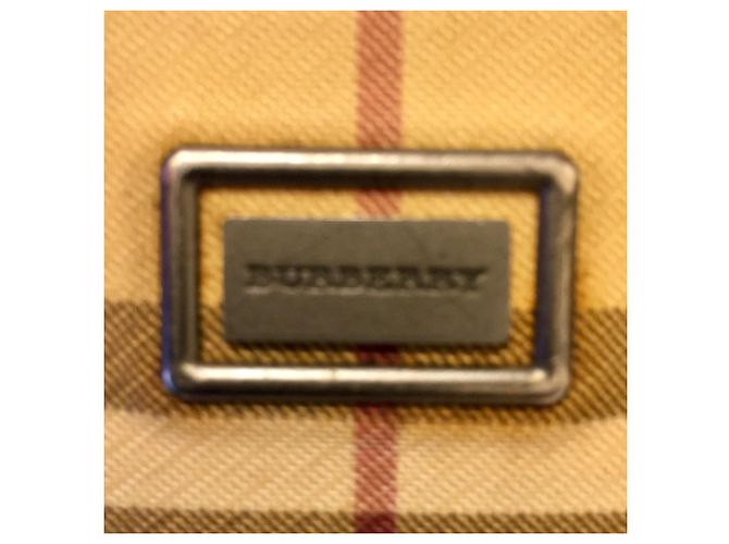 Burberry Sac à main Nova Check vintage avec 3 compartiments Marron Multicolore Beige - vue 7