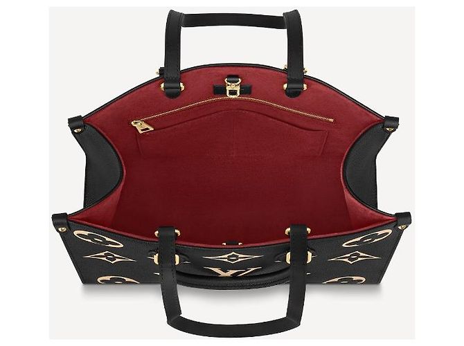 Louis Vuitton Onthego MM Nero Monogramma Empreinte Pelle - vista 2