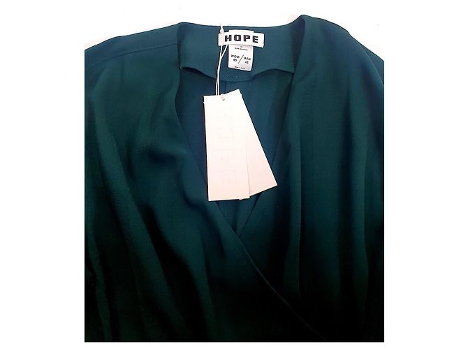 Autre Marque Vestido Slash Hope Verde Profundo - vista 6