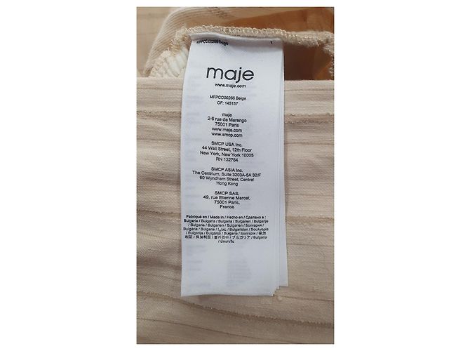 Mono Maje de lino elástico beige - vista 6