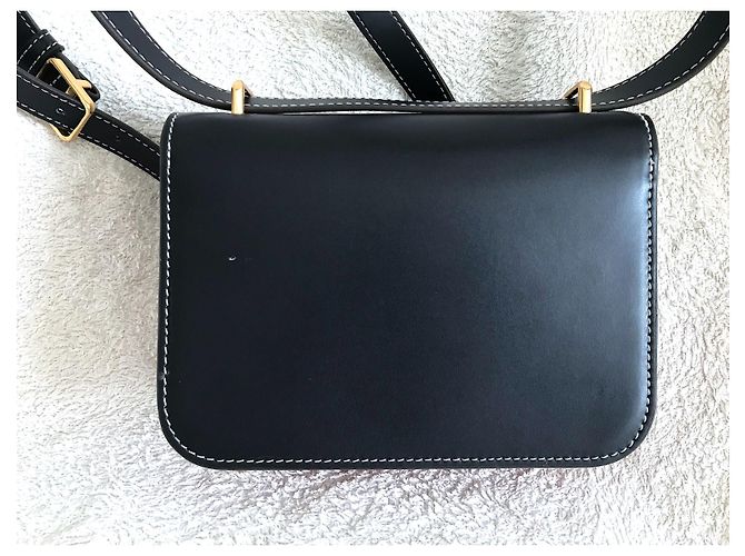 Borsa Tory Burch Eleanor Blu in pelle - vista 7