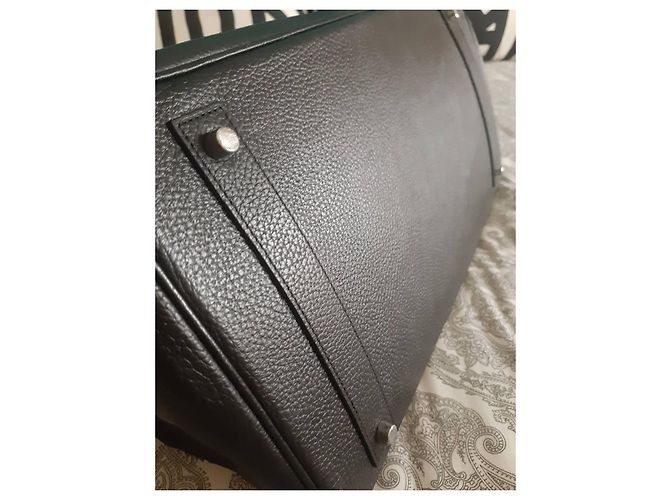 Borsa Hermès Birkin 40 in pelle nera Nero - vista 11