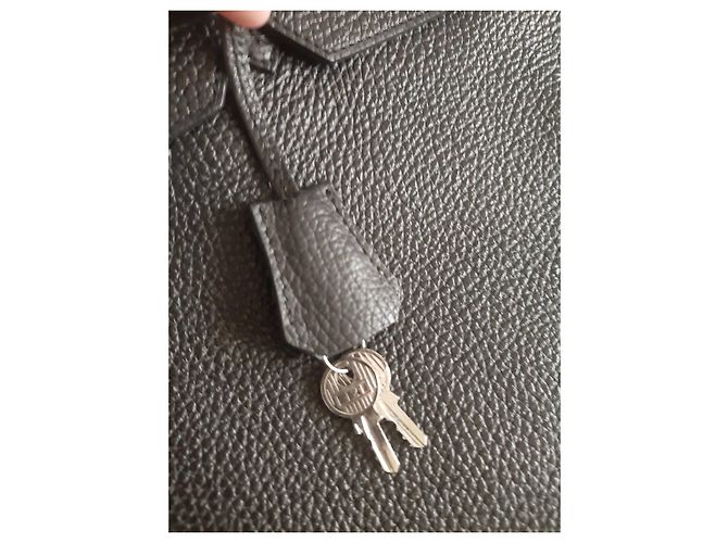 Borsa Hermès Birkin 40 in pelle nera Nero - vista 12