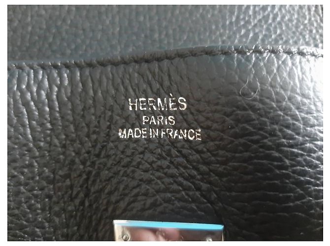 Borsa Hermès Birkin 40 in pelle nera Nero - vista 17