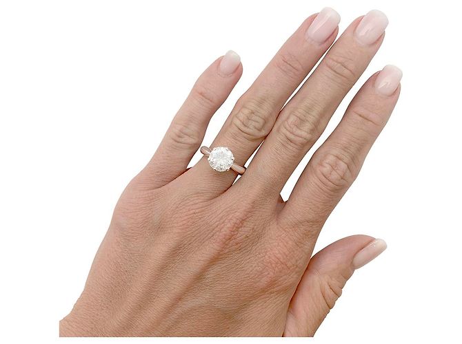 inconnue Diamant-Ring 2,52 Karat, in Weißgold. - Ansicht 7