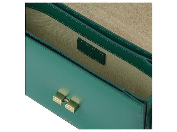 Apc Bolsa Grace Pequena em Couro Verde - vista 4