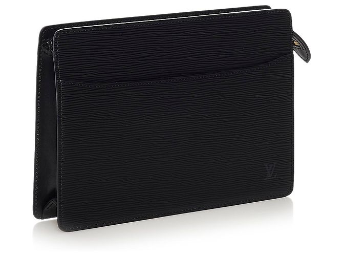 Louis Vuitton Epi Pochette Homme Nera Nero - vista 2