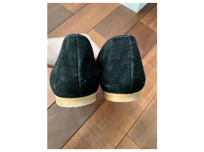 Autre Marque Sandali Popshoes in pelle oro e nero D'oro - vista 4