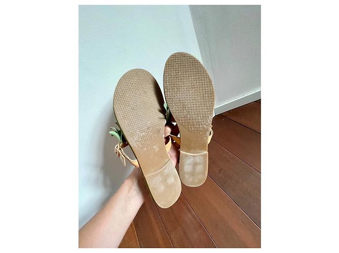 Sandali Tommy Hilfiger Alfreda in scamosciato verde oliva - vista 5