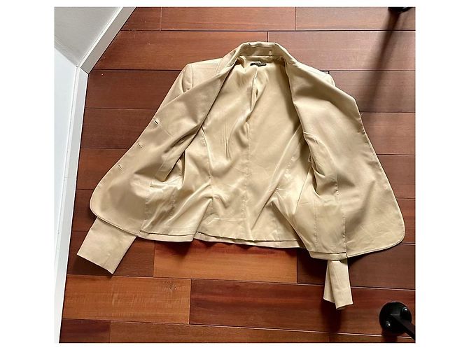 Blazer Elie Tahari de algodón beige - vista 2