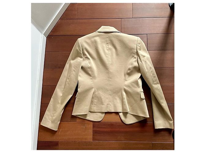 Blazer Elie Tahari de algodón beige - vista 3