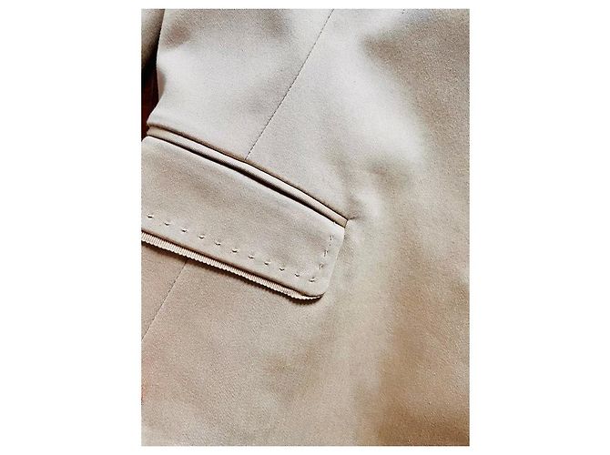 Blazer Elie Tahari de algodón beige - vista 5