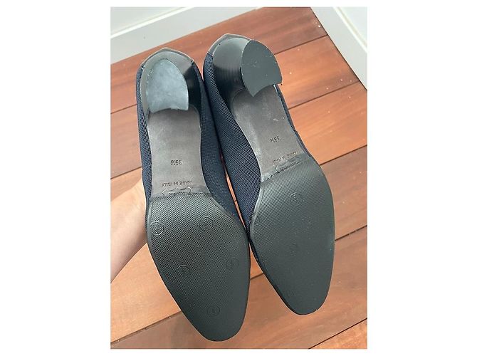 Décolleté Philippe Model Elastico blu navy in pelle Blu scuro - vista 6