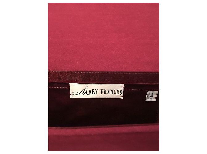 Autre Marque Pochette da sera Mary Frances ricamata rosso bordeaux Multicolore Bordò - vista 5