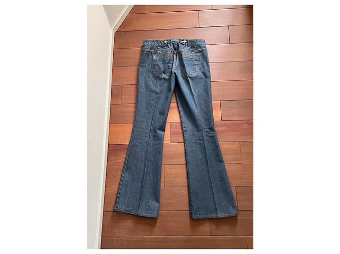 Jeans Marc Jacobs in cotone blu leggermente svasati - vista 2