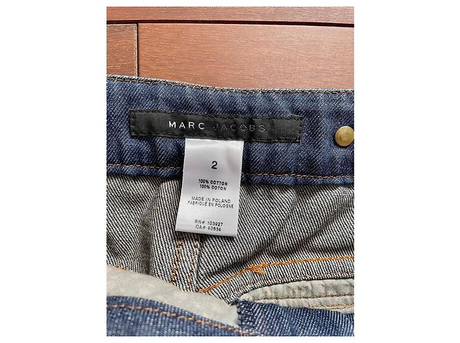 Jeans Marc Jacobs in cotone blu leggermente svasati - vista 3