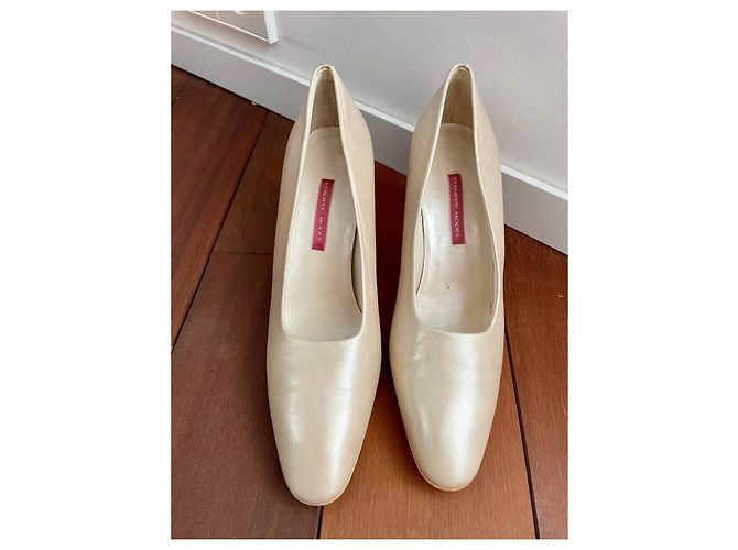 Philippe Model Pumps aus Leder Creme Aus weiß - Ansicht 4