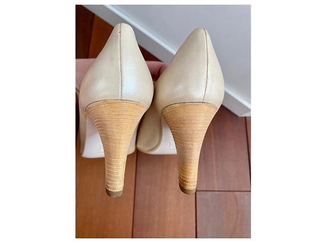 Philippe Model Pumps aus Leder Creme Aus weiß - Ansicht 5