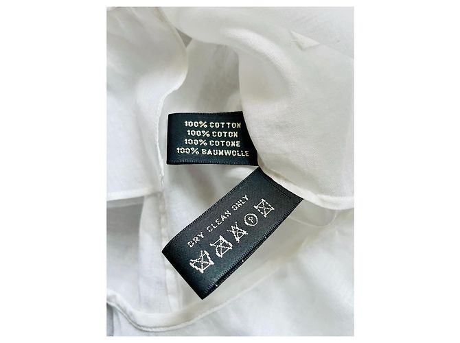 Blusa Ralph Lauren Black Label de gasa de algodón blanca bordada Blanco - vista 10