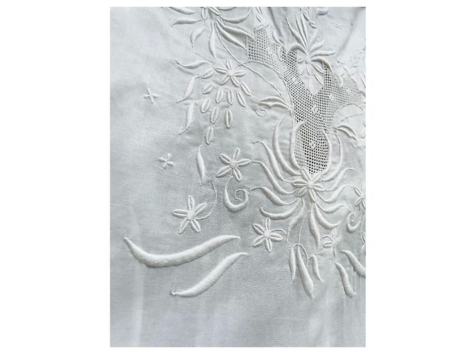 Blusa Ralph Lauren Black Label de gasa de algodón blanca bordada Blanco - vista 4