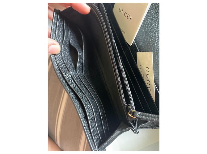 Cartera Gucci de cuero negro - vista 3