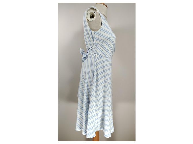 Abito a righe blu e bianco Ralph Lauren - vista 2