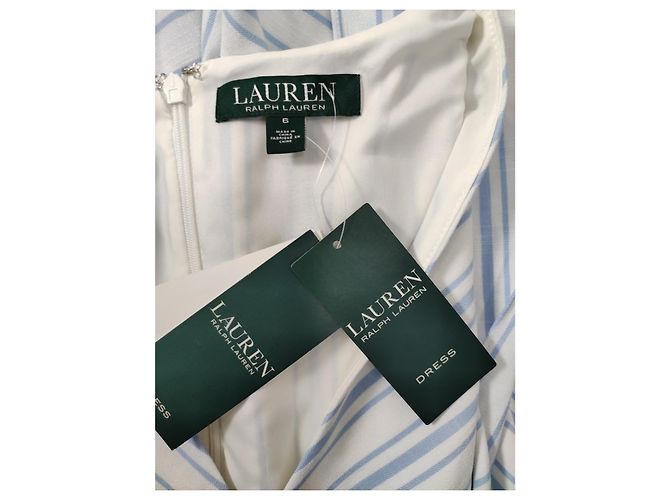 Abito a righe blu e bianco Ralph Lauren - vista 5