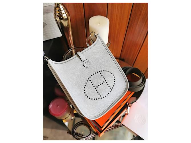 Hermès Hermes Mini Evelyne Bag Grey - view 3