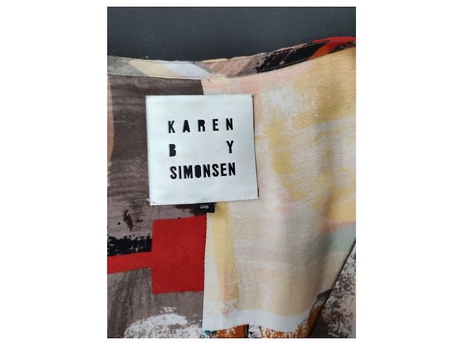 Karen B Y Simonsen Karen By Simonsen Viskose Kleid Größe 38 Mehrfarben - Ansicht 5