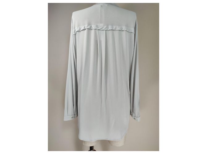 Filippa K Bluse Top Blau Viskose Polyamid XL - Ansicht 4