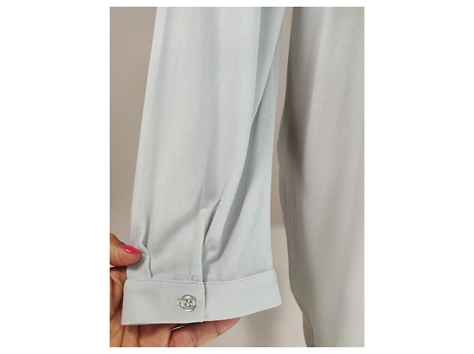 Filippa K Bluse Top Blau Viskose Polyamid XL - Ansicht 5