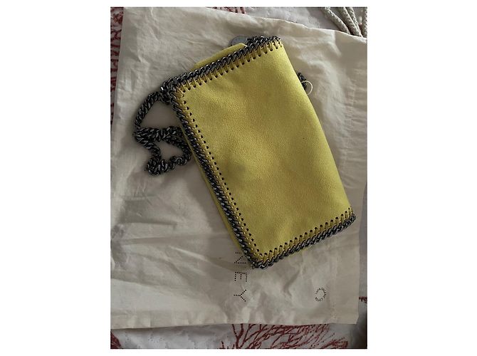 Stella Mc Cartney Borsa a tracolla Stella McCartney Falabella gialla in pelle Giallo - vista 3