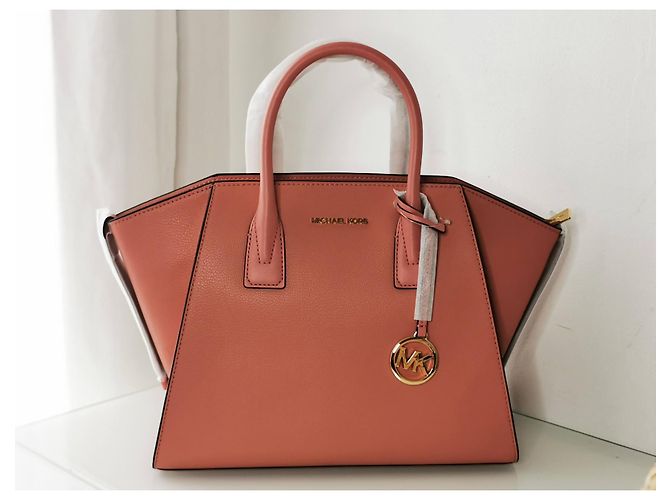 Michael Kors Große Ledertasche Rosa Pink Angeln - Ansicht 11