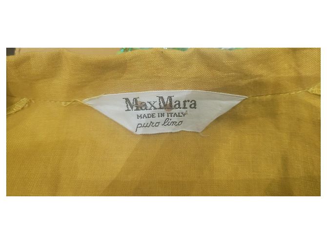 Max Mara senfgelbes Leinenkleid - Ansicht 4